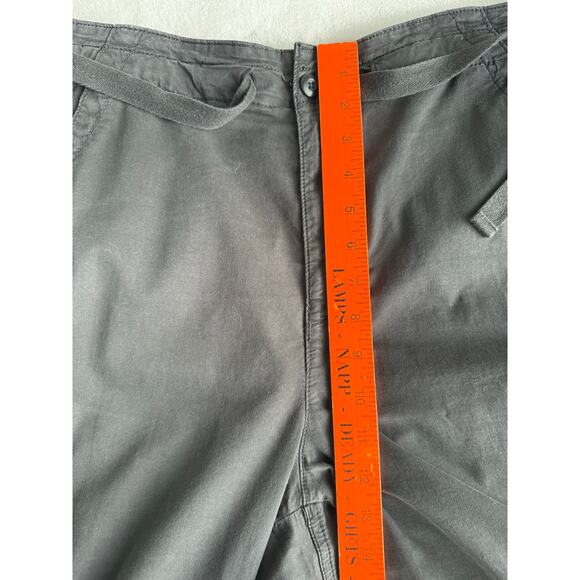 American Eagle Stretch Black Cotton Womens Size 14 Cargo Joggers Drawstring - Picture 14 of 16